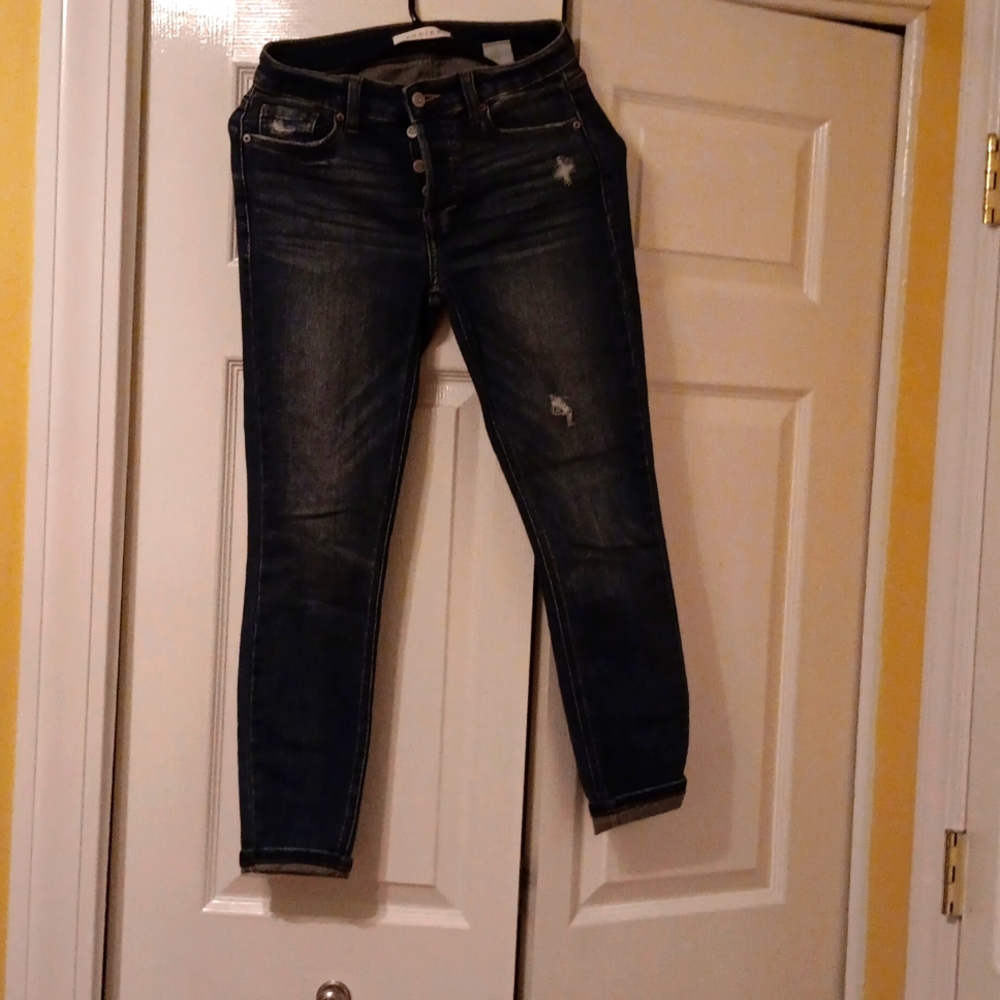 Eunina size 1 high rise skinny crop jeans